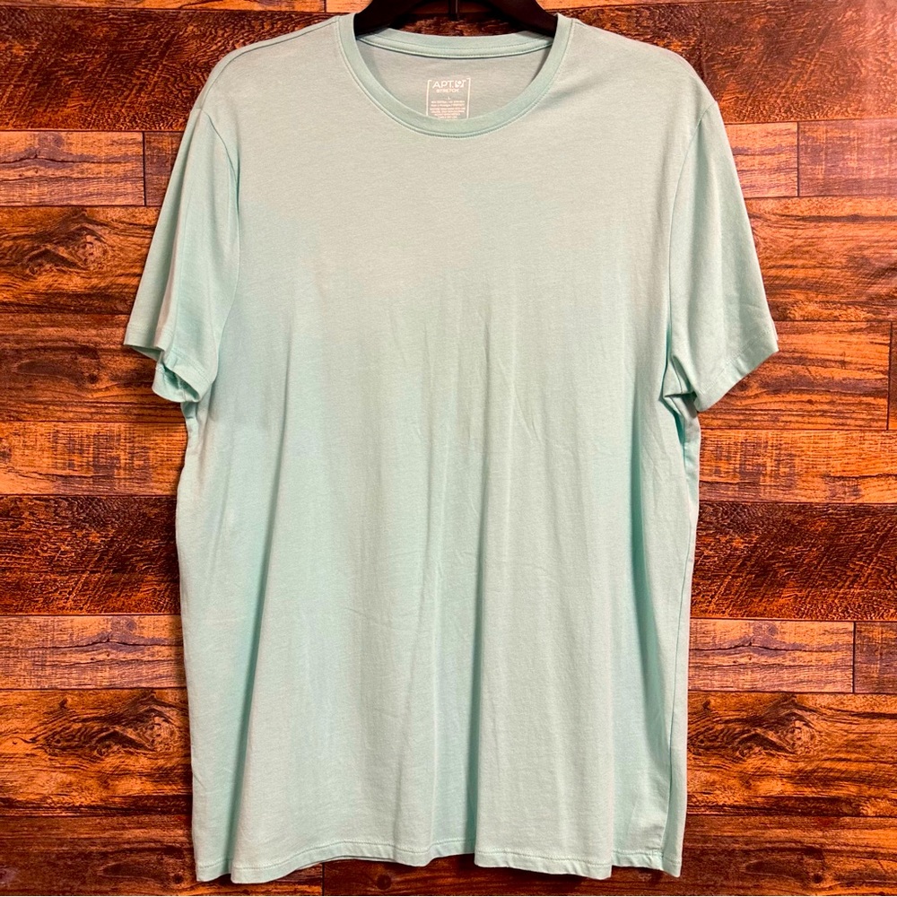 Apt. 9 | Mens Stretch Light Blue Crew Neck T-Shirt (size L)